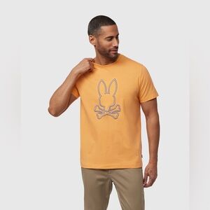 Psycho Bunny Orange Short Sleeve Logo Tee